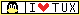 i love tux badge